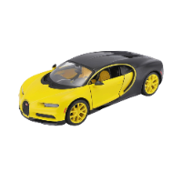 מאיסטו - דגם מכונית בוגאטי שירון - Maisto Bugatti Chiron Black/Yellow 1:24