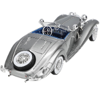 דגם מכונית מרצדס אספנות -  Maisto Mercedes-Benz 500 K Typ Special Roadster Silver 1:18