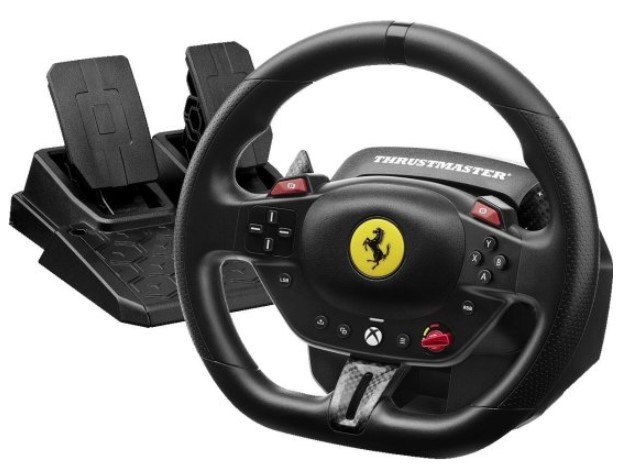 ערכת נהיגה Ferrari Thrustmaster T98 296 GTS עם 3 מצבי נהיגה ודוושות ל-Xbox/PC