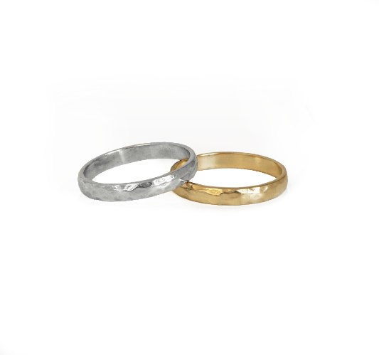 טבעת נישואין מרוקעת 2.75ממ רוחב |12-30