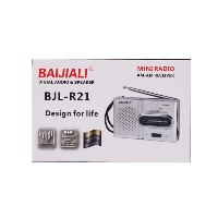 רדיו טרנזיסטור נייד מבית BAIJIALI דגם BJL-R21 (סוללות AA)