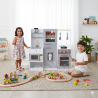 מטבח גילי מעץ לילדים W10C842 מאת בית העץ