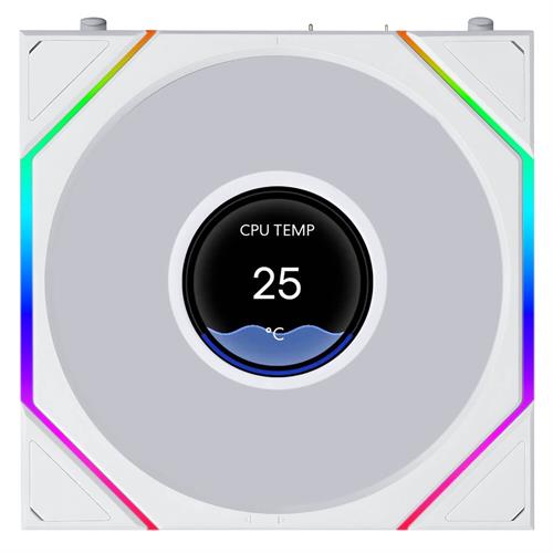 Lian-Li 120mm UNI FAN TL LCD FLEX לבן