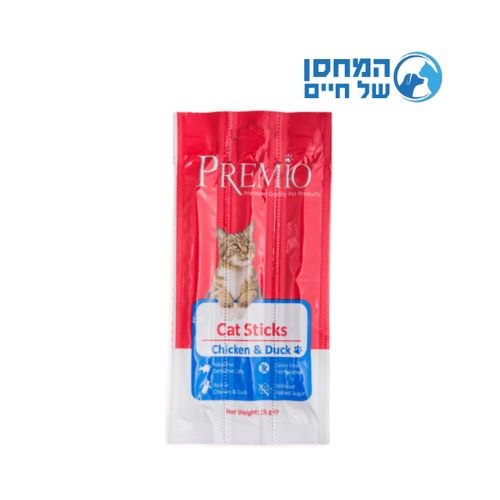 פרמיו לחתול מקלוני עוף וברווז 15 גרם