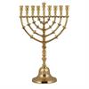 30 ס"מ - חנוכייה נחושת דגם עלים