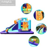 מתנפח מים עם מגלשה W83020 מבית Doctor Dolphin
