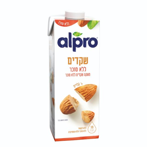 משקה שקדים ללא תוספת סוכר, 1 ליטר