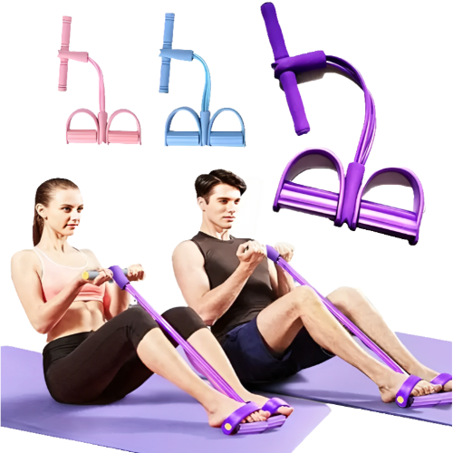 רצועות כושר אלסטיות לאימון בטן וידיים ביתי ABS
