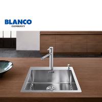 כיור נירוסטה למטבח | דגם Claron 500 IF/A | מתאים לארון 60 ס"מ | מותג בלנקו היוקרתי תוצרת גרמניה
