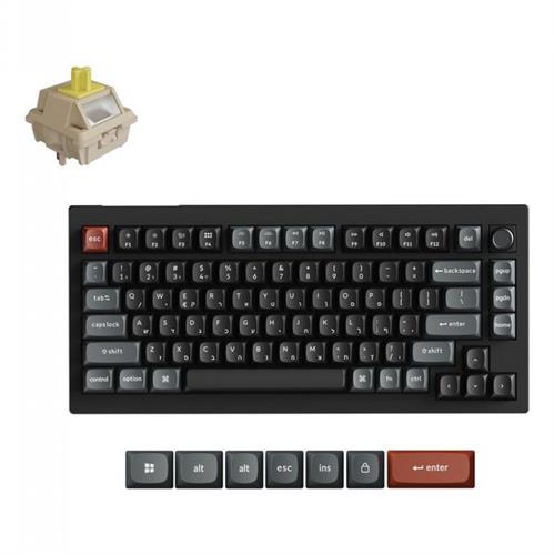 מקלדת מכנית אלחוטית Keychron V1 Ultra 8K מתג Banana