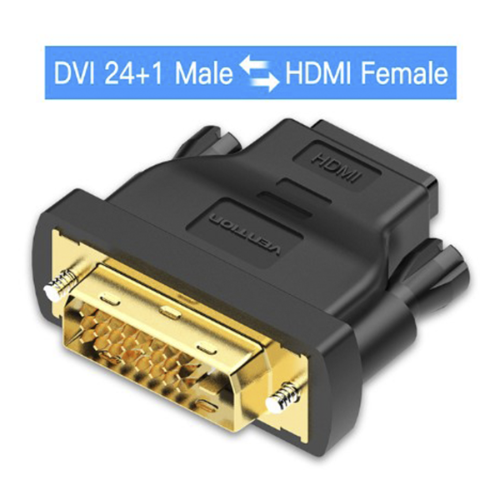 Vention DVI 24+1 Male to HDMI Female Adapter, Dual Way