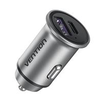 מטען לרכב טעינה מהירה Vention 30W USB-A/C