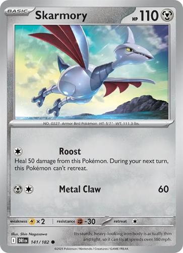 קלף בודד single פוקימון - skarmory - Destined Rivals - 141/182