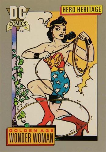 קלף בודד די.סי קומיקס DC Comics - Paradise Island, Home of the Amazons - Hero Heritage - 19