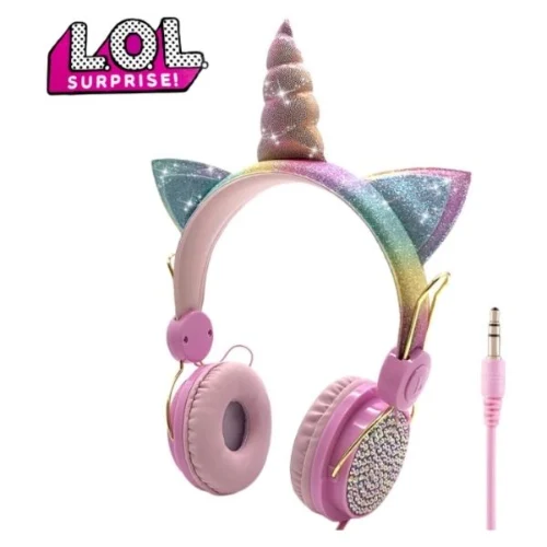 אוזניות חד קרן LOL לבנות