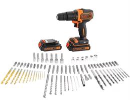 בלק אנד דקר BDC718AS2F-QW – מקדחת פטיש עוצמתית 18V עם סט אביזרים