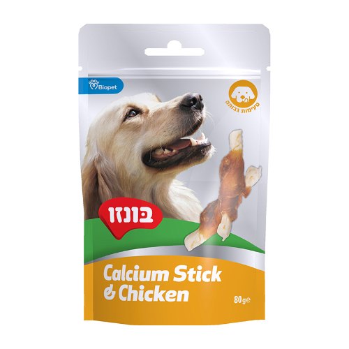 חטיף לכלבים בונזו עצם קלציום 80 גרם