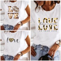 מארז 3 חולצות הדפס LOVE לאישה