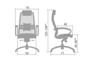 כסא מנהל ארגונומי Samurai Comfort 1.01 שחור