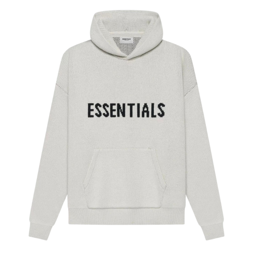 Fear of God Essentials Knit Pullover Hoodie Grey