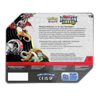 Pokemon TCG: Paldean Fates Shiny Iron Treads ex Tin AM קלפי פוקימון TCG מקוריים מארז פח