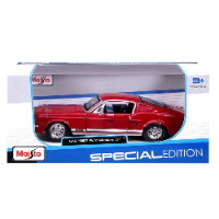 מאיסטו - דגם מכונית פורד מוסטנג גי טי - Maisto 1967 Ford Mustang GT Red 1:24