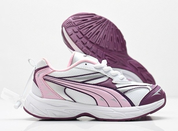 נעלי ילדים פומה Puma Morphic Base לבן סגול