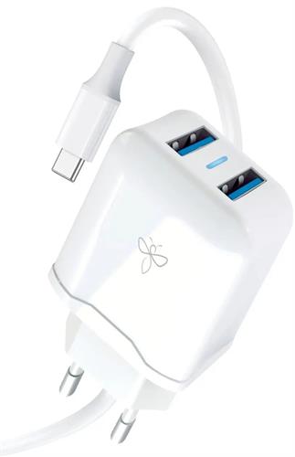 מטען 2.4A עם כבל USB Type-C מבית BeeTech