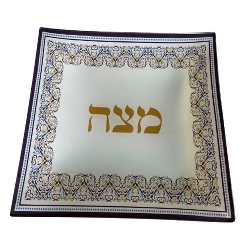מגש מצות זכוכית תואם אתני