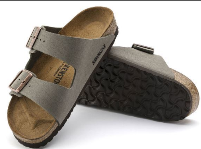 כפכפי אריזונה בירקנשטוק נשים Birkenstock Arizona BF 151213 אפור אבן
