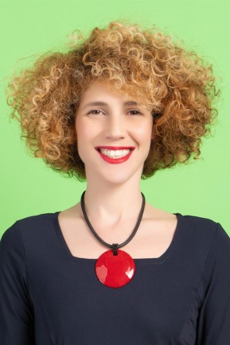 שרשרת רזין סוברל גומי עם תליון אדום