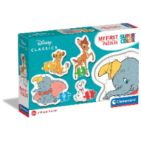 קלמנטוני הפאזלים הראשונים שלי - 4 ב 1 חיות בר - Clementoni Super 20810