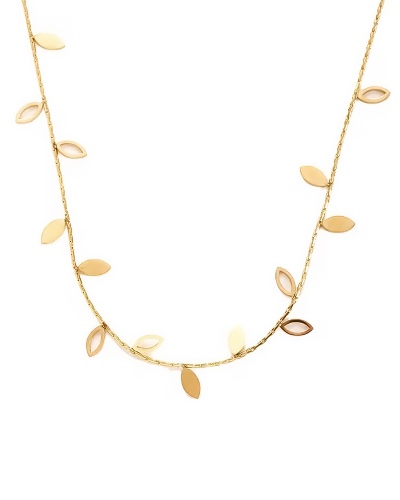 Leaf Necklace Gold