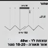 שחור - 152 ס״מ - גוף תאורה תלוי דגם ZIGZAG