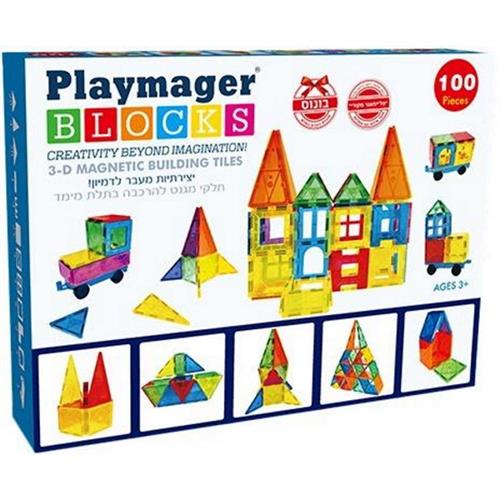 Playmager מגנטים 100 יחידות