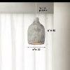 דגם 1 לבן - 30 ס״מ - נברשת תקרה בסגנון מודרני Japan דגם Stone