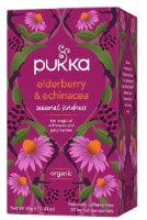 חליטת תה סמבוק ואכינציאה | Elderberry and Echinacea | פוקה Pukka