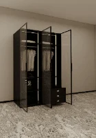 ארון 80/240 מעוצב דגם ויטרז' 2 דלתות פתיחה