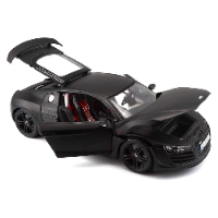 מאיסטו - מכונית דגם אודי אר 8 שחורה - Maisto AUDI R8 GT BLACK 1:18