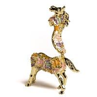 Golden Horse Decorated with butterflies