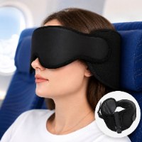 כרית נסיעות מתקדמת לטיסות ארוכות עם כיסוי עיניים ותמיכה לראש מבית Dreamix