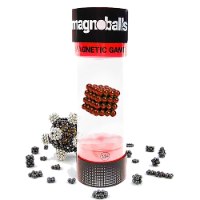 64 כדורים מגנטים אדום - Magnoballs