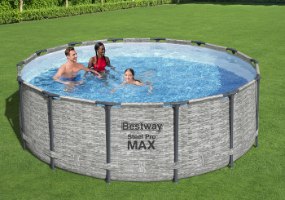 בריכת אולטרה עגולה בריקים MAX (488X122 סמ) 5619E מבית BESTWAY
