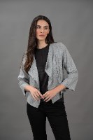 ג'קט פשתן אפור