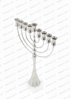 חנוכיה מכסף טהור דגם כליל -s