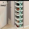 7 קומות ירוק - סטנד מעמד ארגונית נעליים