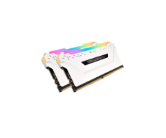 זכרון לנייח CORSAIR VENGEANCE RGB PRO 32GB 2x16GB DDR4 DRAM WHITE