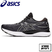 ASICS | אסיקס - ASICS GEL NIMBUS 24 BLACK WHITE אסיקס ג'ל נימבוס 24 שחור לבן | גברים
