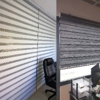 וילון זברה 1.6 גובה ברוחב משתנה ובמגוון צבעים חלקים לבחירה ובאורך קצר או ארוך