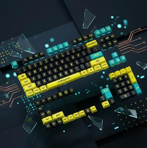 סט מקשים Cyberpunk Keycaps למקלדת